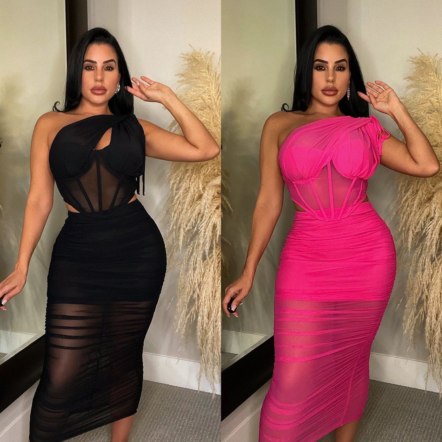 Women's Clothing Mesh Two-piece Set