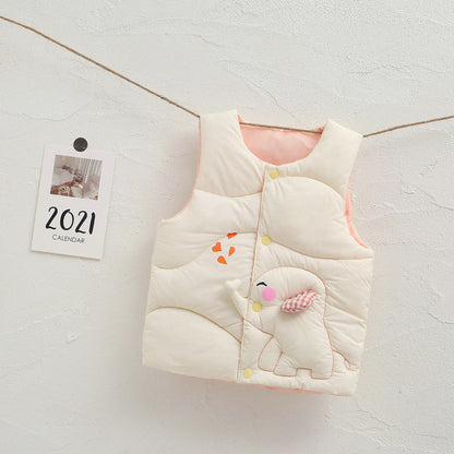 Children's Down Cotton Vest Wholesale Men's And Women's Children's Clothing Infant Baby Cotton Vest