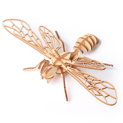 Children's DIY Wooden Toys, Wooden Toy Models, Three-dimensional Puzzles, Assembling Insect Models