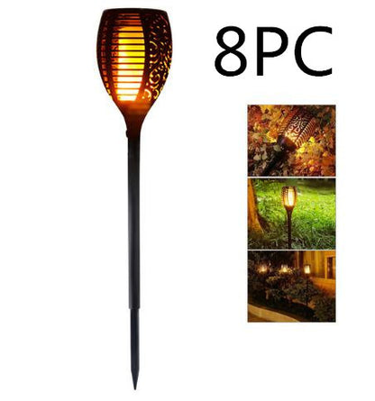 Solar Flame Flickering Garden LED Light | Outdoor Solar Tiki Torch | Landscape Decoration - BrightLite