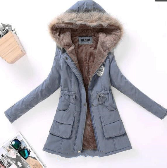 Veste d'hiver à capuche pour femmes, manteaux chauds à la mode pour dames, hauts