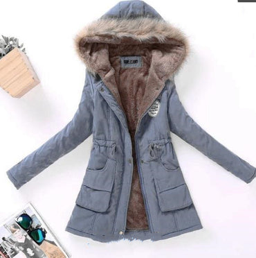 Veste d'hiver à capuche pour femmes, manteaux chauds à la mode pour dames, hauts