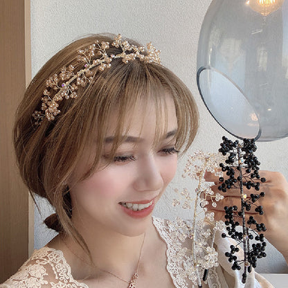 Coiffure de sortie polyvalente et élégante, accessoires pour cheveux, bandeau de mariée rétro de tempérament