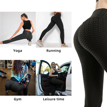 Dam TIK Tok Leggings Bubble Textured Leggings Butt Lifting Yoga Byxor Svart Amazon Banned