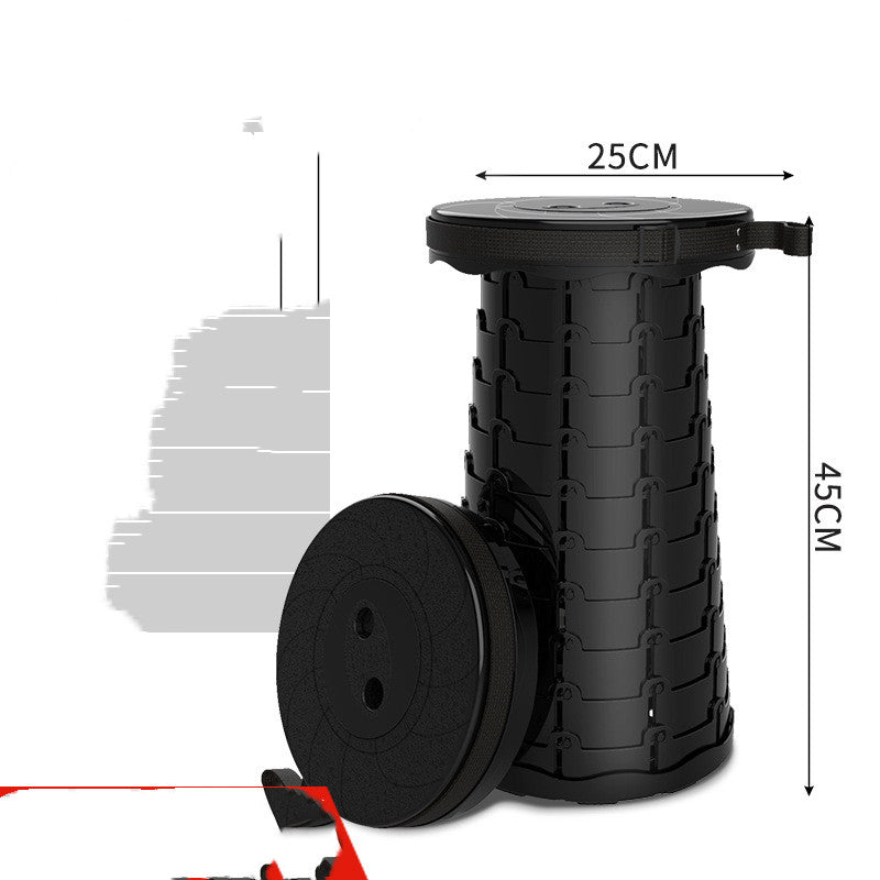 Ligne de pêche en plein air, tabouret télescopique Portable, tabouret pliant multifonctionnel en plastique