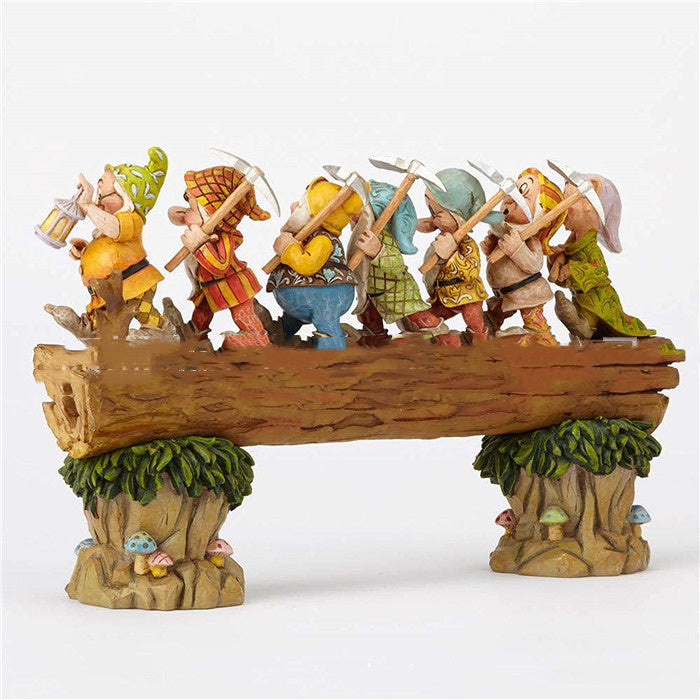 Resin Seven Dwarfs Gnome Garden Decor