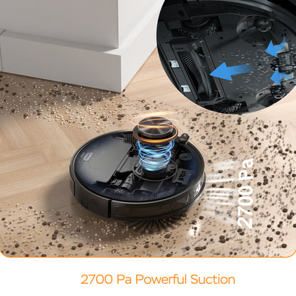 Geek Smart L7 Robot Vacuum Cleaner And Mop, LDS Navigation, Wi-Fi Connected APP, Selective Room Cleaning,MAX 2700 PA Suction, Ideal For Pets And Larger Home Banned