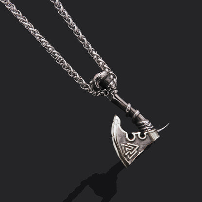 Jewelry Necklace Stainless Steel Axe Pendant Titanium Steel Orchid Chain Men