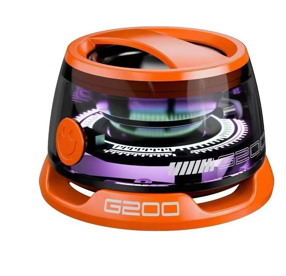 Bärbar Bluetooth-högtalare G200 RGB-belysningshögtalare BT5.3 Mini-ljudlåda 7 timmars uppspelning Magnetisk telefonhållare