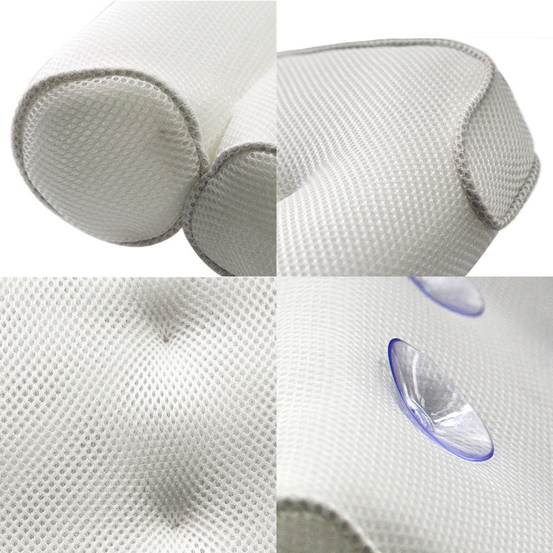 Bathroom Suction Cup Pillow Mesh Bath Pillow Pillow Bathtub Pillow Pillow