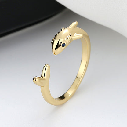 Shark Ring 925 Silver Rings For Men And Women