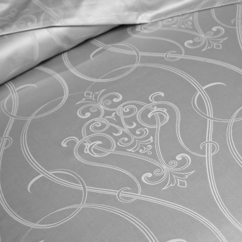 140 långstapelbomull Ren bomull Helbomull Fyrdelat Jacquard-sängkläder Högkvalitativt femstjärnigt hotell-påslakan