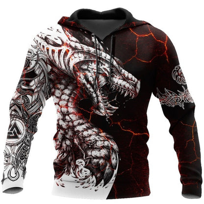 Hoodies For Men Cool Animal-print Street