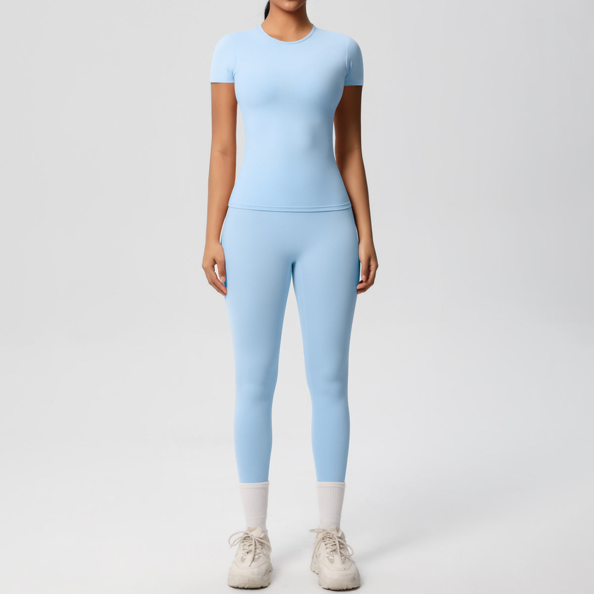 C it all Stretch Sports T-Shirt & High Waist Yoga Pants Set