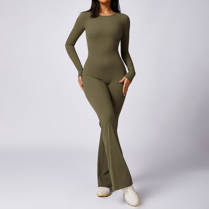 C it all Long Sleeve Yoga Jumpsuit - Quick-Dry Naked Feel