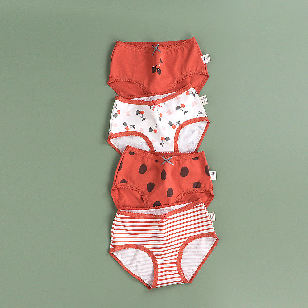 Girls' Underwear Children's Briefs Pure Cotton