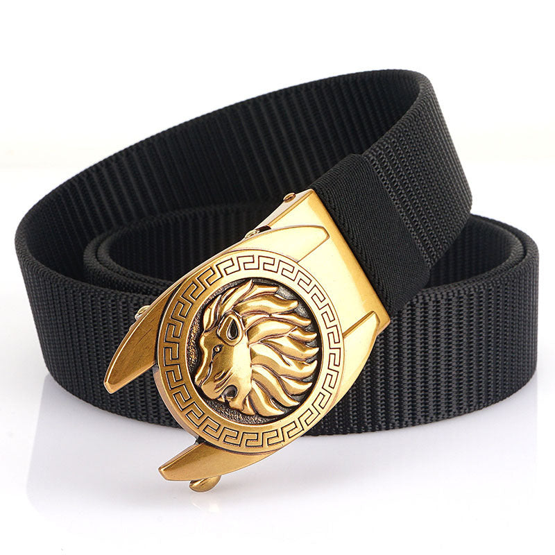 Automatic Buckle Outdoor Casual Breathable Belt