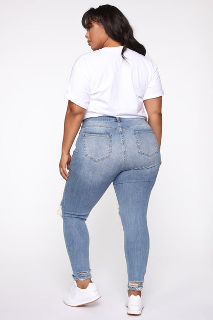 Stretch Ripped Dam Plus Size Jeans Plus Size Jeans