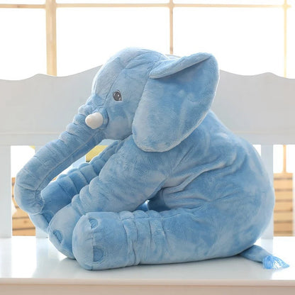 Jouet en peluche éléphant doux et confortable, accompagne le sommeil du bébé, oreiller pour enfant, coque en cuir