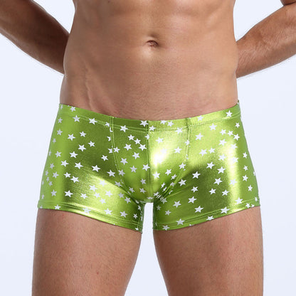 Men's Patent Leather Boxer Briefs