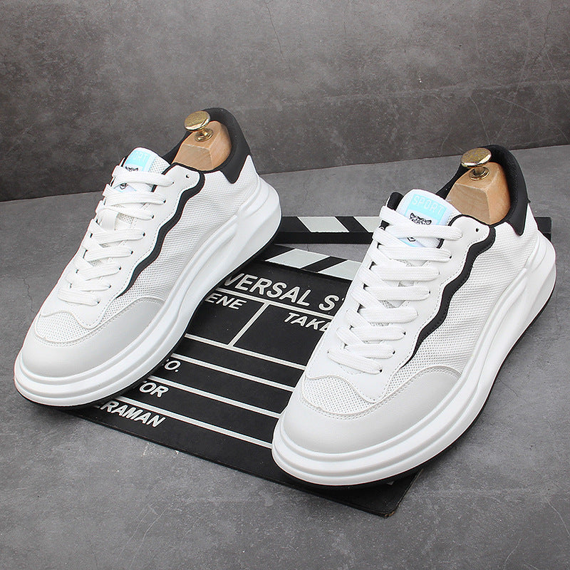 New Versatile Men's Rubber Small White Shoes