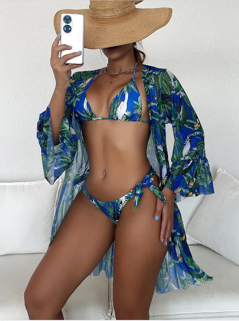 Tropical Triangle Bikini Baddräkt Kimono