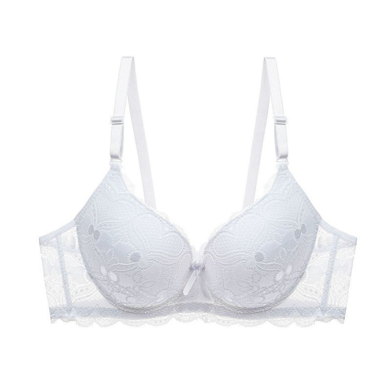 Lace Hollow Massage Push Up Bras Underwear For Women