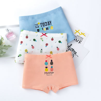 Ensemble boxer de sous-vêtements pour filles en coton imprimé créatif