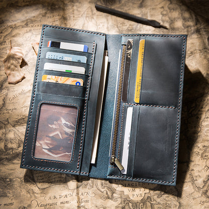 Fashion DIY Handmade Wallet Men's Leather