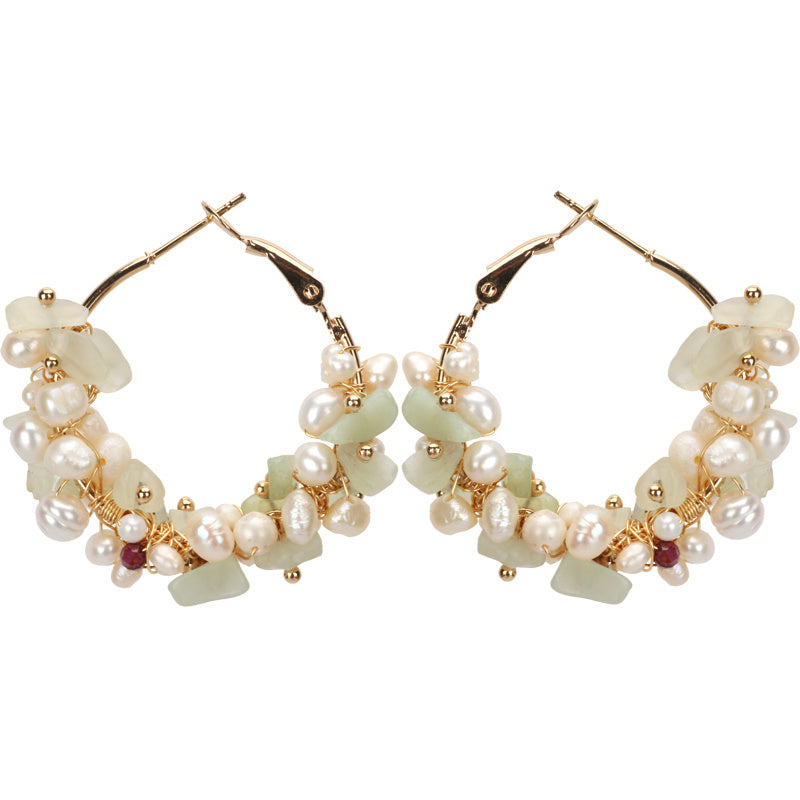 Water Pearl Temperament Girl Earrings