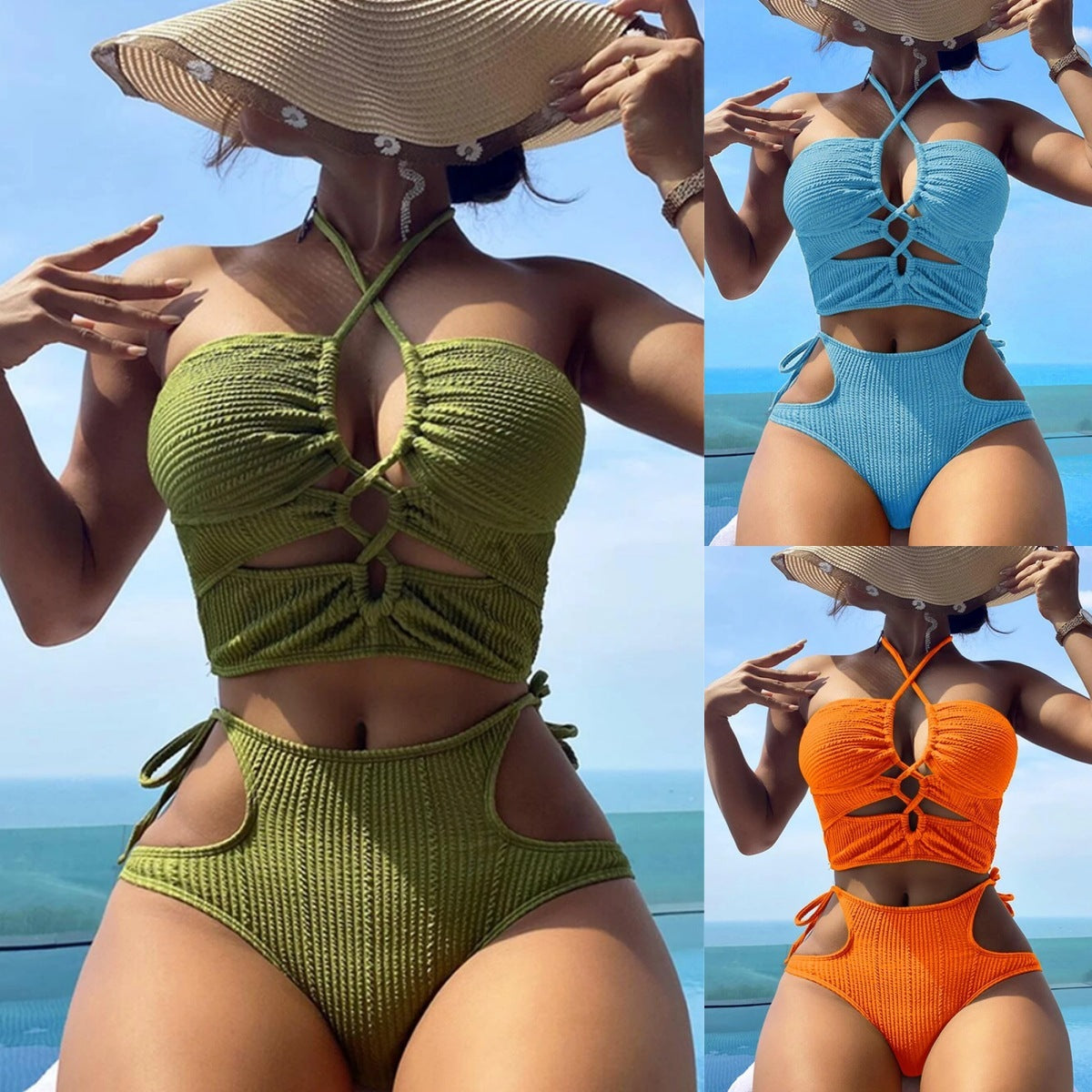 Bikini Split Baddräkt Rep Tight Baddräkt
