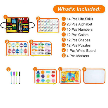 Felt Busy Version Felt Early Education Board Children's Action Intelligence Toy Felt Learning Board