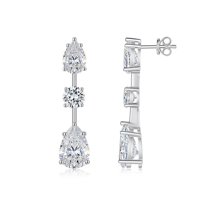 Luxury Moissanite Earrings - Elegant Design