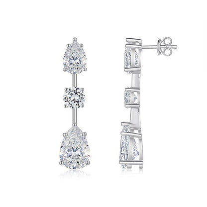 Luxury Moissanite Earrings - Elegant Design