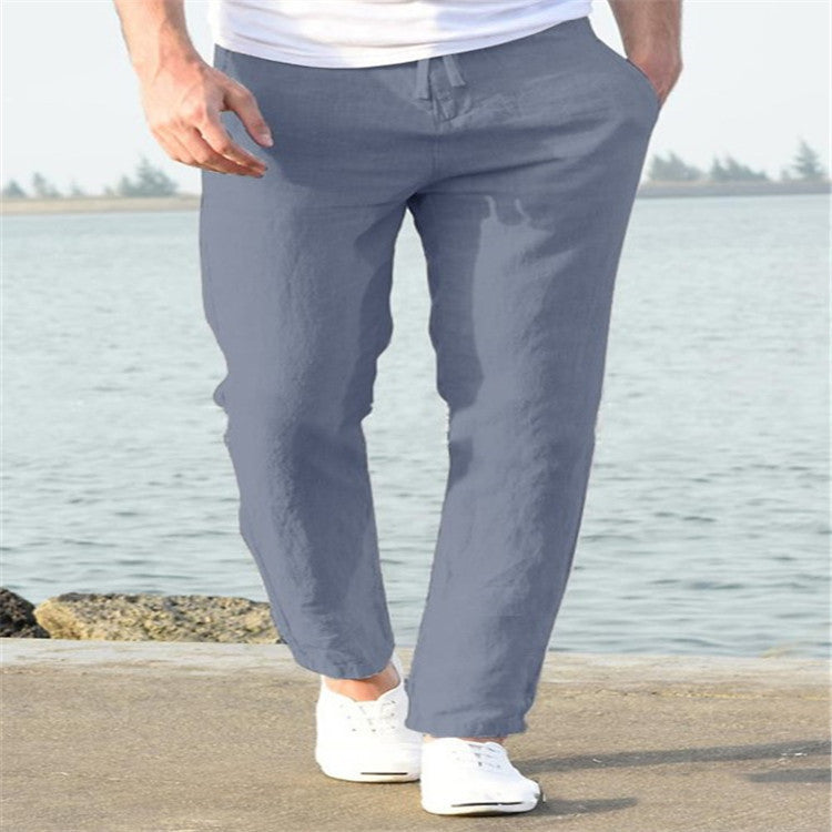 Men's Linen Summer Casual Fashion Pants