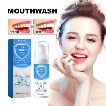 Mousse de nettoyage buccal blanchissant la gomme de soin des dents