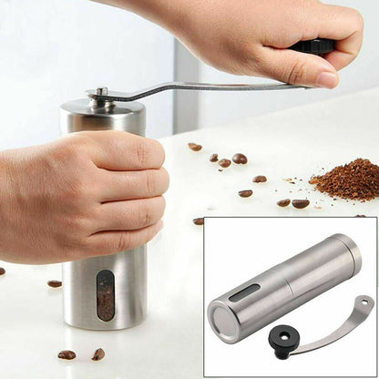 Handvev Peppar Konisk Burr Grinder Kaffebönor Mill Muller Rostfritt Stål