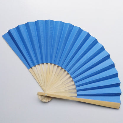 Holiday Relaxation: Customizable Color Plain Paper Fans