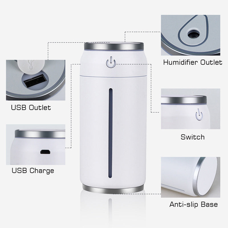 Summer Car Humidifier 220ML Mini USB Aroma Diffuser - Air Humidificator