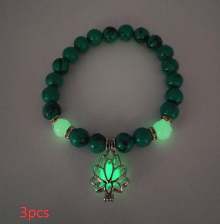 Energi Luminous Lotus Strand Pärla armbindel