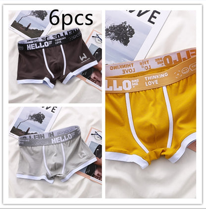 Men's Boxers Trendy Breathable Contrast Color