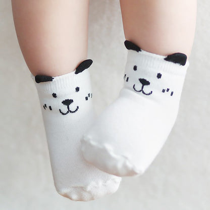 Chaussettes asymétriques pour enfants, chaussettes de sol en coton pour bébé, antidérapantes, nouvelle collection printemps et automne