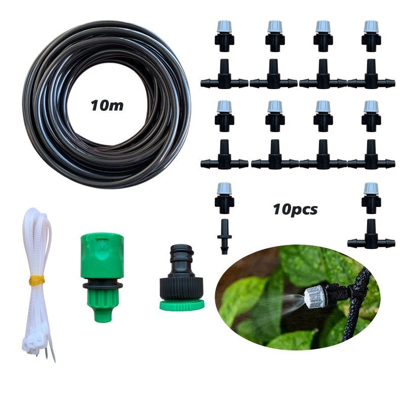 Ensemble de système de verdissement par brouillard d'eau pour tuyau d'irrigation de jardin