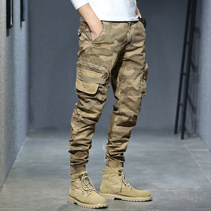 Thin Casual Pants Ankle-tied Harem Pants Trendy Men