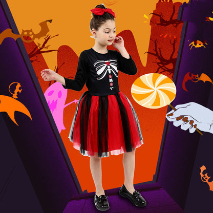 Costume d'Halloween Costume Enfant Costume de Performance Cosplay Robe d'Halloween