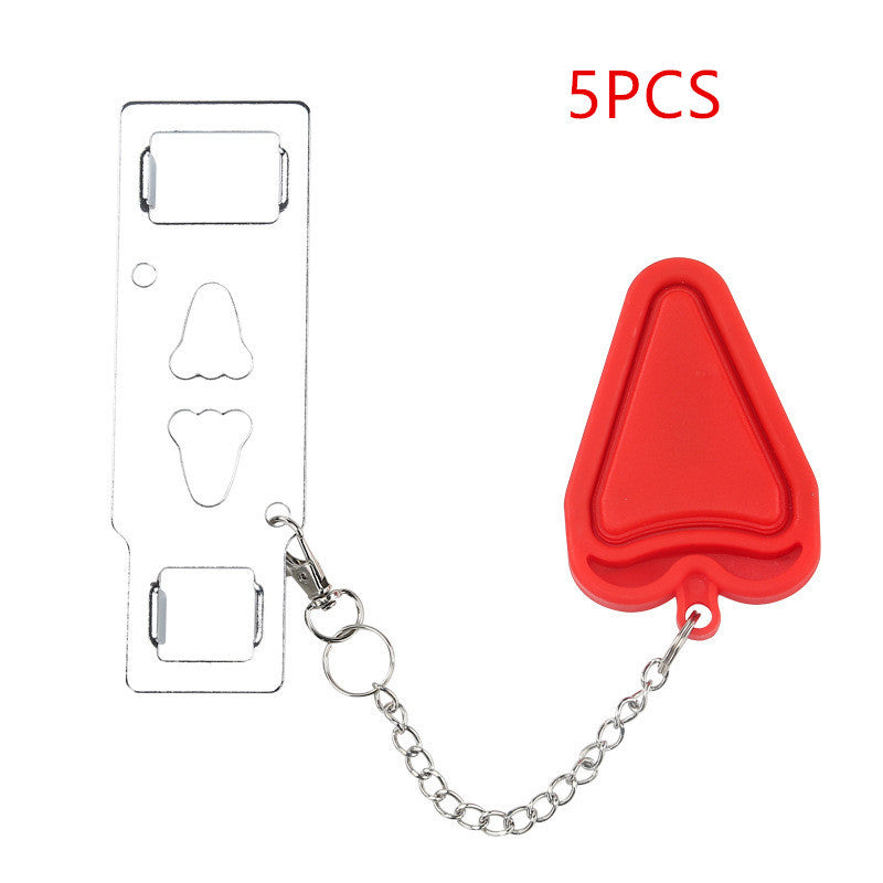 New Portable Door Safety Latch Lock Metal Home Room Hotel Anti Theft Security Lock Travel Accommodation Door Stopper Hardware