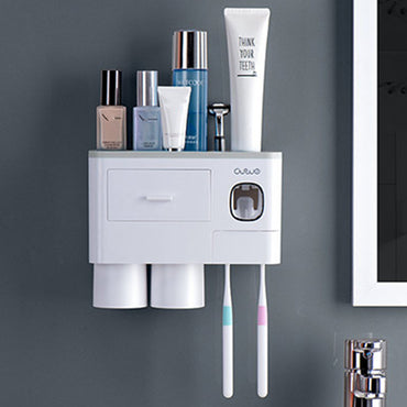 Toothbrush Rack Brush Bathroom Punch-Free Magnetic Toothbrush Holder