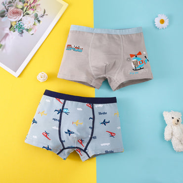 Cartoon Simple Cotton Breathable Boy Underwear