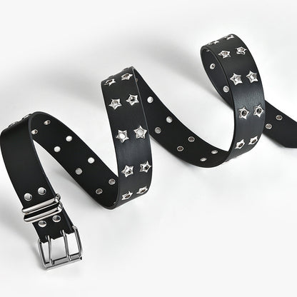 Women's Fashion Stars Decorative Double-row Belts