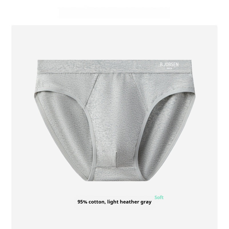Mens Breathable Cotton Briefs With An Antibacterial Cotton Crotch